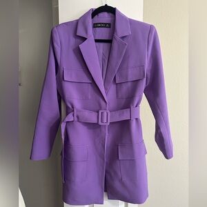 Lioness Purple Blazer Mini Dress